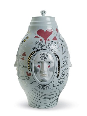 Фарфоровая ваза с беседующими лицами Conversation Lladro, лимитированная серия, 39 см 01007597
