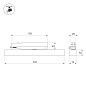 Трековый светильник Arlight LGD-FLAT-4TR-S605-25W — фото 1