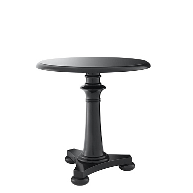 109894 Table Huxley ø 75 x H. 75 cm black finish стул Eichholtz