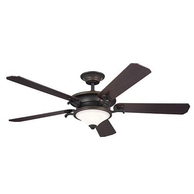 60" Rise 5 Blade LED Indoor Ceiling Fan Olde Bronze люстра-вентилятор 300370OZ Kichler