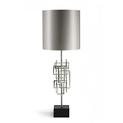 Kinetic Lamp Gurney Silver with Slate base Porta Romana