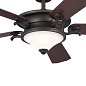 60" Rise 5 Blade LED Indoor Ceiling Fan Olde Bronze люстра-вентилятор 300370OZ Kichler