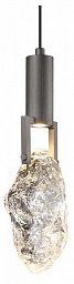 6695/5L Odeon Light Lia подвесной светильник с каплевидным плафоном черного цвета