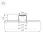 Профиль для светодиодной ленты Arlight FANTOM-BENT-W12-TOP — фото 1