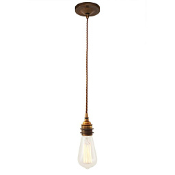 MLP257 Mullan Lighting Lome подвесной светильник с открытой лампой на плетёном шнуре