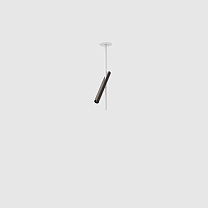 esprit single ceiling, white with gun black lamphead