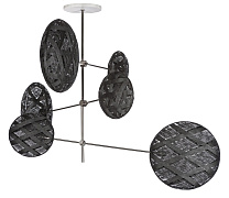 Pendant Lamp CHANPEN 6L gun metal