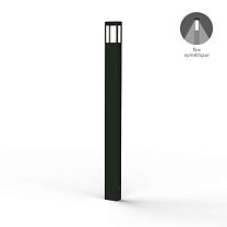 Tetra N° 5; Clear polycarbonate Built-in LED 2700°K warm white SYM 12W; Dark grey