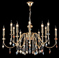 Люстра Crystal Lux MERCEDES SP6+6 GOLD/COLOR — фото 1