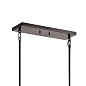 Marrus 6 Light Linear Chandelier Weathered Zinc and Anvil Iron люстра 52408WZC Kichler — фото 2