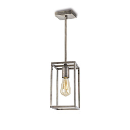 3388 Moretti Luce Cubic for Indoor потолочный подвесной светильник с металлическим каркасом и одной лампой