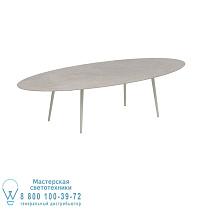 STYLETTO СТАНДАРТНЫЙ ОБЕДЕННЫЙ СТОЛ 320X140CM ГРИБОВЫЕ НОЖКИ КЕРАМИЧЕСКАЯ СТОЛЕШНИЦА CEMENTO LUMINOSO Royal Botania