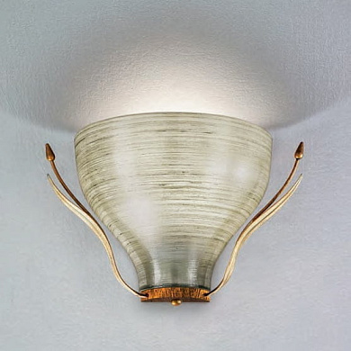настенное бра с плафоном в форме чаши