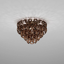 Потолочный светильник GIOGALI 50 CRYSTAL COPPER MATT BRONZE 1 E27 CE