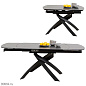 86736 Раздвижной стол Twist Black 120(30+30)x90см Kare Design