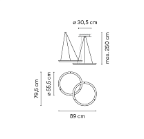 Halo Circular,Pendant White 3000K,1-10V