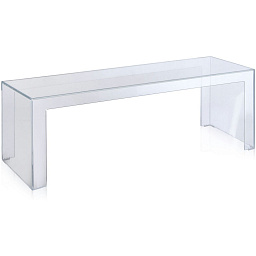 5000B4 Kartell Invisible Side прозрачная скамья из акрила