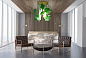 FLOWER POWER LOTUS DICHONDRA SQUARE Светодиодный потолочный светильник из муранского стекла VGnewtrend — фото 2