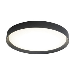 P375861N ACB Iluminacion Minsk круглый потолочный светильник с чёрным ободком и опаловым рассеивателем