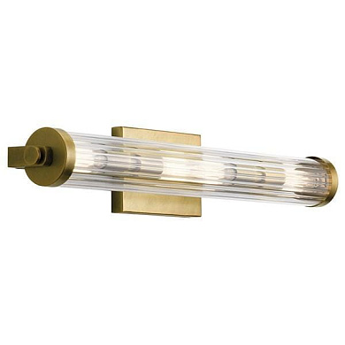 Azores 24.75" 4 Light Linear Vanity Light Natural Brass настенный светильник 45649NBR Kichler