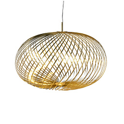 SPP06BEU Tom Dixon Spring подвесной светильник с округлым каркасом и зеркальной поверхностью