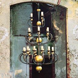 5831/21 MM lampadari Iris подвесная люстра с многоярусной конструкцией и свечевидными плафонами