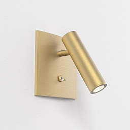 1058030 Astro lighting Enna настенный светильник для чтения с поворотной цилиндрической головкой матовое золото