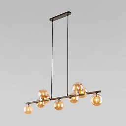 a068604 TK Lighting Estera подвесная люстра с пятью шарообразными металлическими плафонами на горизонтальной штанге