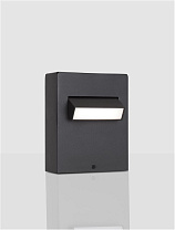 Sandy Black Aluminium & Anti-Glare Acrylic Diffuser LED 6 Watt 335Lm 3000K 100-240V IP65 L: 12 W: 7.2 H: 15 cm