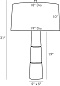 49691-434 Dosman Lamp Arteriors настольная лампа