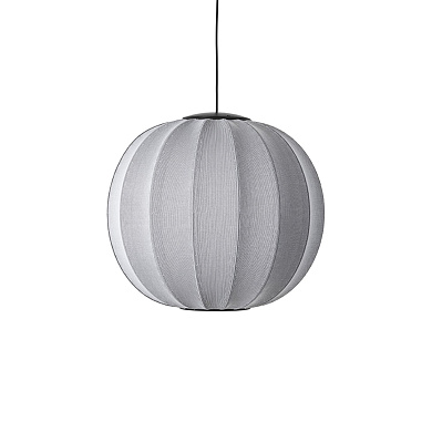 KW60 SI LED Knit-Wit Made By Hand Светильник Ø60 с серым текстильным абажуром LED