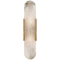 Melange Elongated Sconce антично-патинированная латунь с алебастром