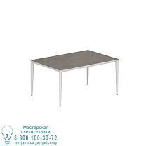 СТОЛ U-NITE 150X100CM БЕЛЫЙ С КЕРАМИЧЕСКОЙ СТОЛЕШНИЦЕЙ TERRA MARRONE Royal Botania