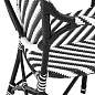 110596 Chair Colony with arm black and white стул Eichholtz