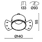 DL051-01-GU10-RD-W Maytoni Share Встраиваемый светильник 10W Белый — фото 1