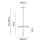157511/11_10 Vibia Flamingo mini Ø 45 см - подвесной светильник 1575 — фото 2