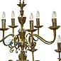 FLEMISH CHANDELIER 16+8+8 ARM Люстра прямого света ручной работы Mullan Lighting MLF019ANTBRS