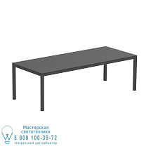 СТОЛ TABOELA 240X100CM АНТРАЦИТОВЫЙ + КЕРАМИЧЕСКАЯ СТОЛЕШНЯ ЧЕРНЫЙ Royal Botania