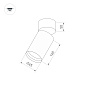 027530 Arlight Светильник SP-POLO-SURFACE-FLAP-R65-8W Warm3000 (BK-BK, 40 deg) — фото 1