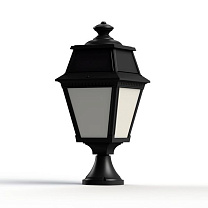 Avenue 2 N° 5; Opal PMMA Built-in LED 2700°K warm white 13W; Dark black