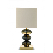 Small Adam Lamp Bronze with Antiqued Brass base Porta Romana