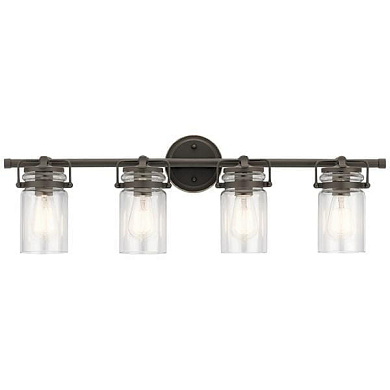 Brinley 4 Light Vanity Light Olde Bronze настенный светильник 45690OZ Kichler