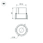 Встраиваемый светильник Darklight Arlight MS-ATLAS-BUILT-R58-10W — фото 1