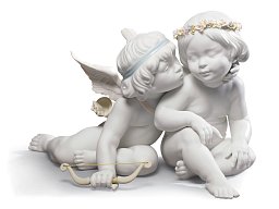 Фарфоровая статуэтка Эрота и Психеи Eros and Psyche Lladro 01009128