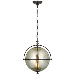 CHC5065AI-MG Visual Comfort Bayridge подвесной светильник с шаровым стеклянным плафоном в металлической сфере