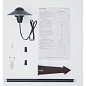 12V 6" Dome Path Light Textured Black светильник-столбик для дорожек 15470BKT Kichler