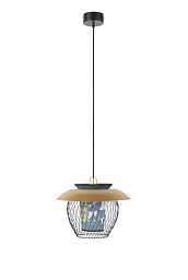 654117 Market Set Oasis подвесной светильник с прозрачным стеклянным плафоном и металлическим ободом