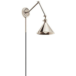 Ellerbeck 1 Light Wall Sconce Polished Nickel настенный светильник 43115PN Kichler