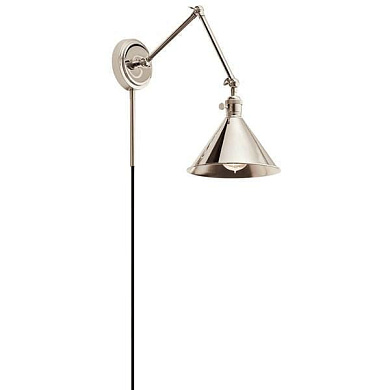 Ellerbeck 1 Light Wall Sconce Polished Nickel настенный светильник 43115PN Kichler
