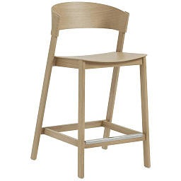 33201 Muuto Cover барный стул дуб со спинкой 65 см